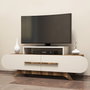 Hanah Home Soporte para TV Nogal y Crema